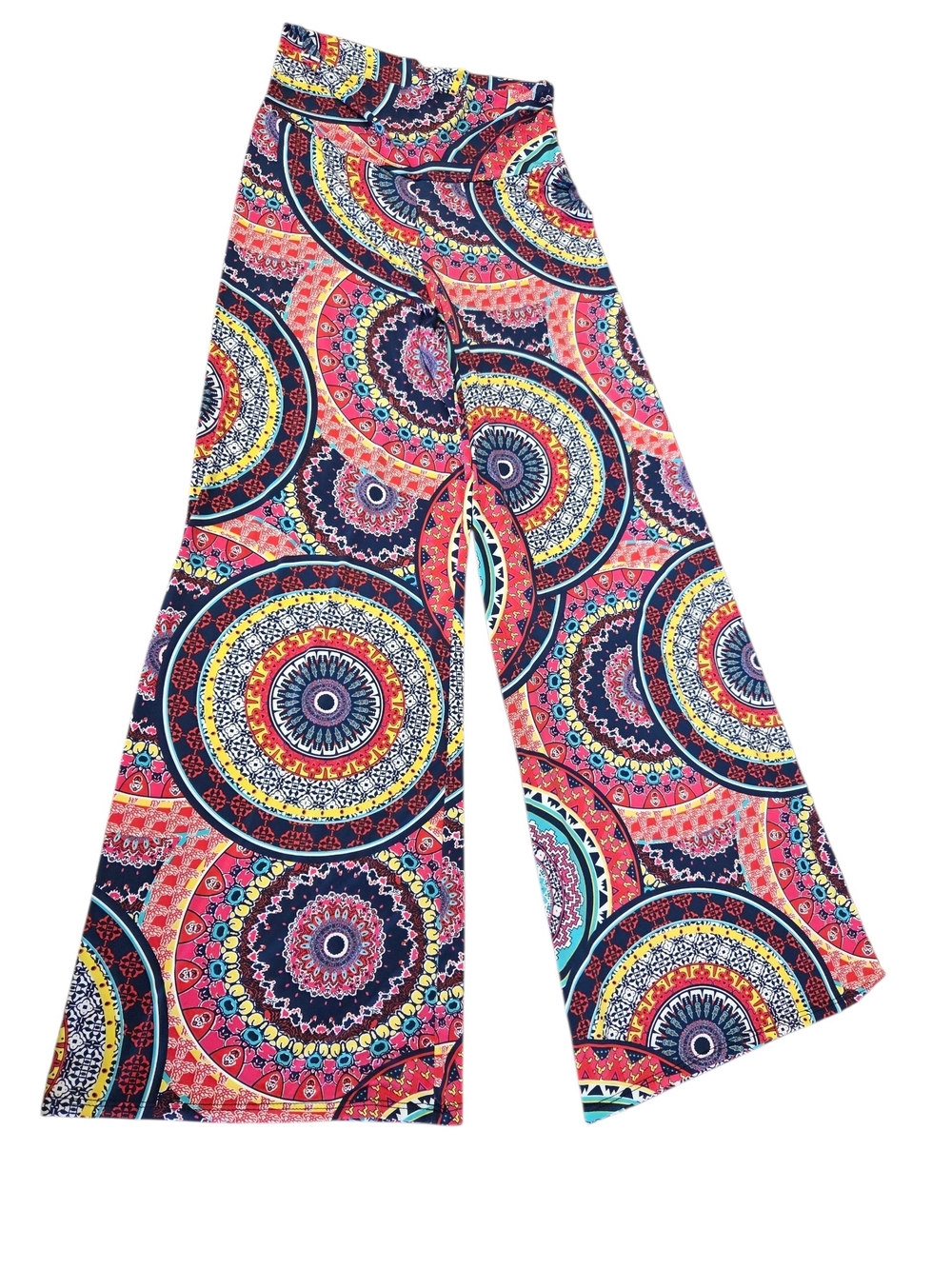 Bold Multicolor Wide-Leg Pants